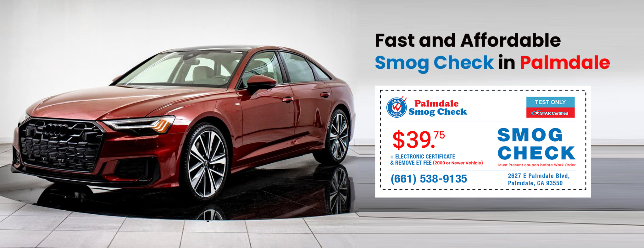 Palmdale Smog Check Coupon